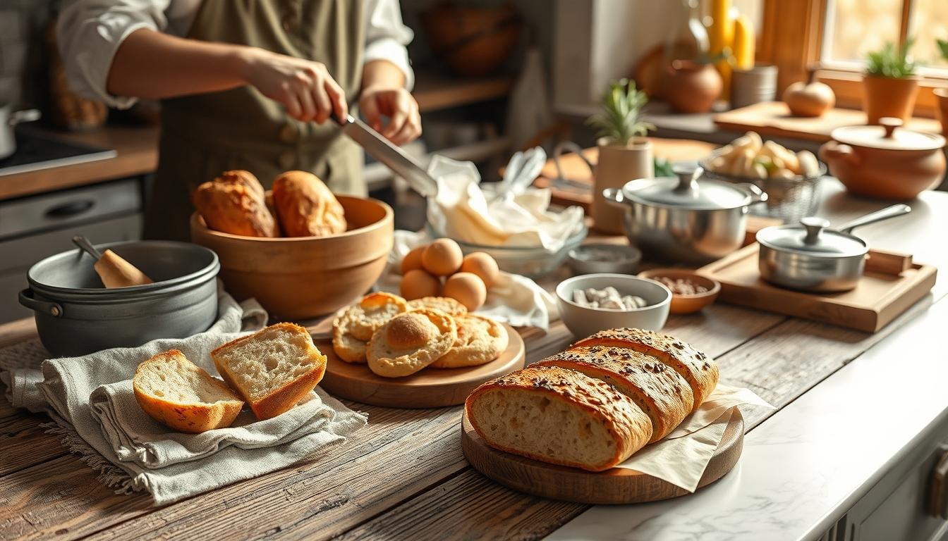 Fresh ingredients for healthy home cooking