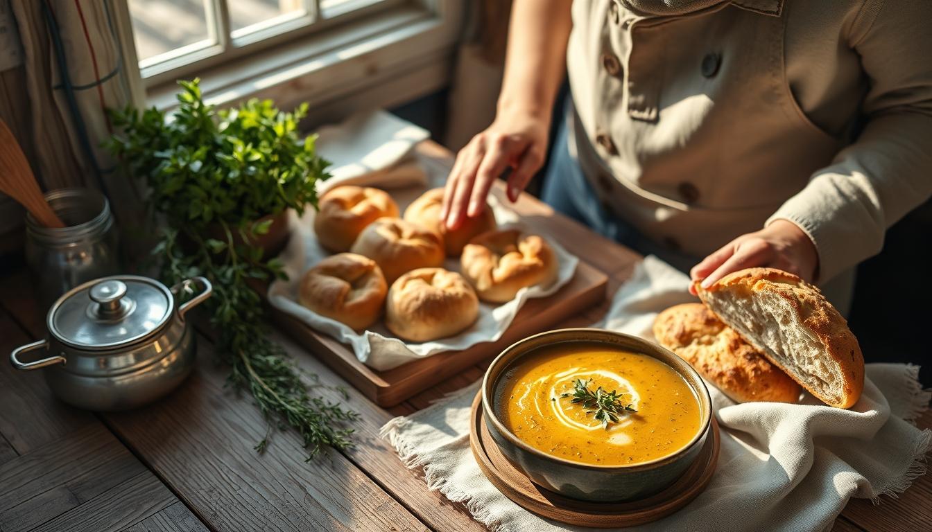 Home cook preparing ingredients in the kitchen